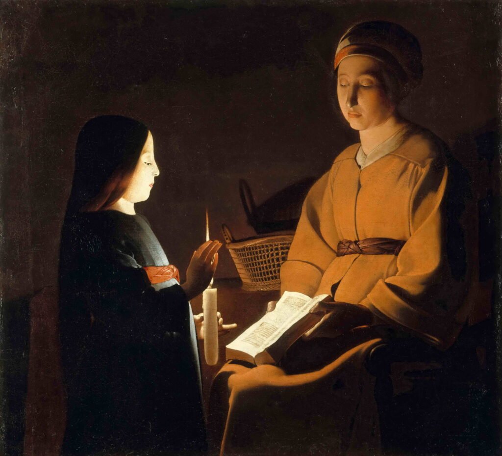 “Education of the Virgin”hand‑painted painting