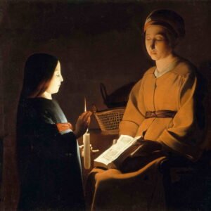“Education of the Virgin”hand‑painted painting